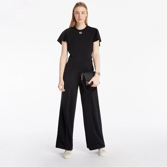 adidas Pants - Black Adidas Jumpsuit Sz Lg